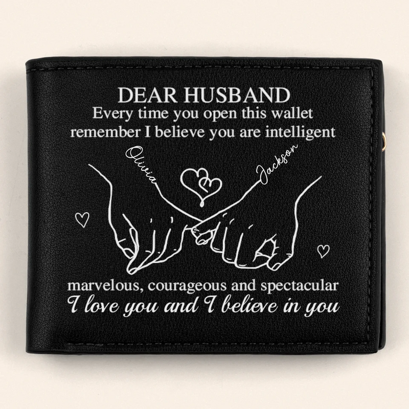 You Complete Every Part Of Me - Couple Personalized Custom Double-Sided Printed Leather Wallet - Gift For Husband Wife, Anniversary