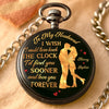 Always Yours, Endlessly Mine - Couple Personalized Custom Pocket Watch - Gift For Husband Wife, Anniversary