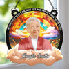 Custom Photo Your Love Still Shines Through - Memorial Personalized Window Hanging Suncatcher Ornament - Sympathy Gift For Family Members