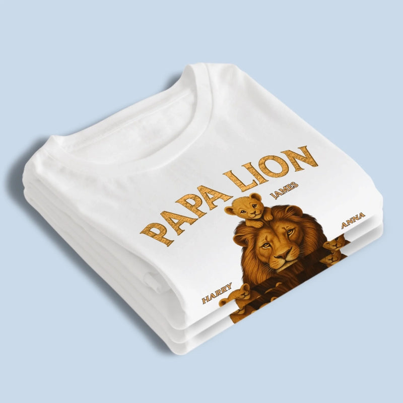 King Of The Pride - Family Personalized Custom Unisex T-shirt, Premium T-shirt, Hoodie - Father's Day, Gift For Dad, Grandpa