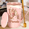 Beauty In The Little Things - Family Personalized Custom 14oz Marble Mug - Gift For Yourself, Best Friends, Siblings, Family Members