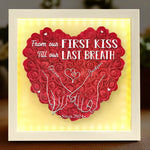 Wrapped In Your Love - Couple Personalized Custom Flower Shadow Box With LED - Gift For Husband Wife, Anniversary