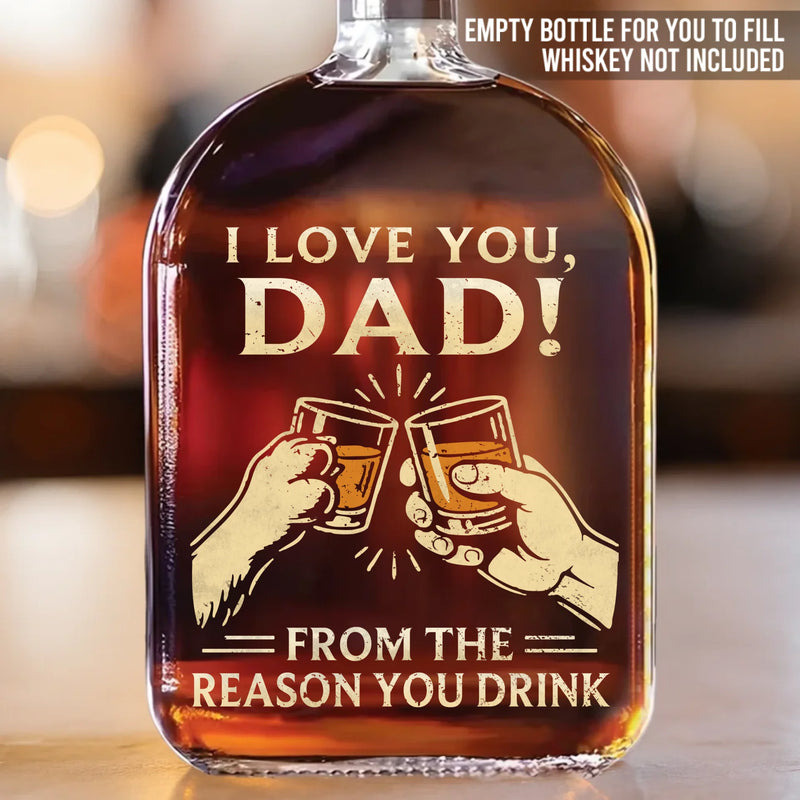 Cheers To The Chaos I Bring - Dog & Cat Whiskey Bottle - Gift For Pet Owners, Pet Lovers