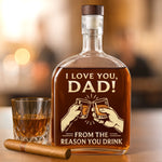 Cheers To The Chaos I Bring - Dog & Cat Whiskey Bottle - Gift For Dad