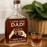 Cheers To The Chaos I Bring - Dog & Cat Whiskey Bottle - Gift For Dad