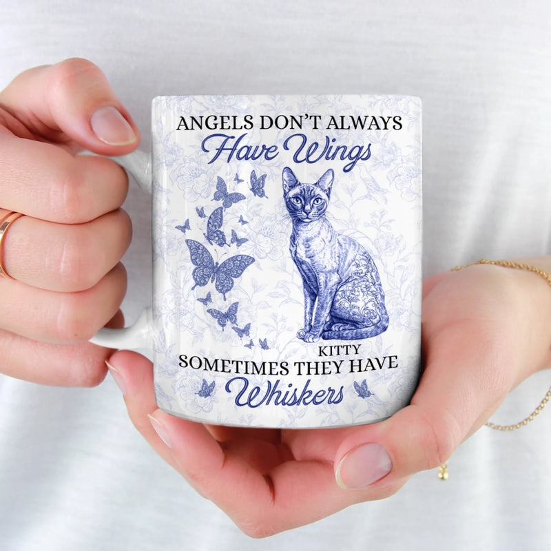 Some Angels Choose Fur Over Wings - Memorial Personalized Custom Mug - Sympathy Gift For Pet Owners, Pet Lovers