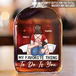 Lost In You, Found In Us - Couple Personalized Custom Whiskey Bottle - Gift For Husband Wife, Anniversary