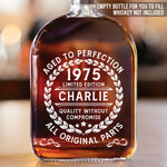 Built To Last, Aged To Perfection - Couple Personalized Custom Whiskey Bottle - Birthday, Anniversary Gift For Husband, Couple