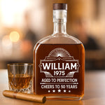My Classic, My Love - Couple Personalized Custom Whiskey Bottle - Birthday, Anniversary Gift For Husband