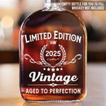 Cheers To The Best Partner In Time - Couple Personalized Custom Whiskey Bottle - Birthday, Anniversary Gift For Husband