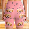 Custom Photo Snuggle Squad Goals - Dog & Cat Personalized Custom Biker Leggings - Gifts For Pet Owners, Pet Lovers