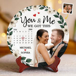 Custom Photo You And Me Always - Couple Personalized Custom Ceramic Plate - Gift For Husband Wife, Anniversary