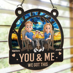 Still Together, Still Strong - Couple Personalized Window Hanging Suncatcher Ornament - Gift For Husband Wife, Anniversary