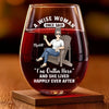 Cheers To My Next Chapter - Coworker Personalized Custom Wine Glass - Appreciation, Retirement Gift For Coworkers, Work Friends, Colleagues