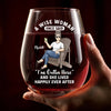 Cheers To My Next Chapter - Coworker Personalized Custom Wine Glass - Appreciation, Retirement Gift For Coworkers, Work Friends, Colleagues