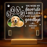 Custom Photo  Loved Beyond Words - Memorial Personalized Custom Pet Loss Memorial Light - Sympathy Gift For Dog Lovers, Pet Owners