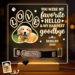 Custom Photo  Loved Beyond Words - Memorial Personalized Custom Pet Loss Memorial Light - Sympathy Gift For Dog Lovers, Pet Owners