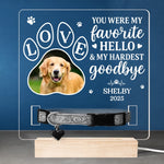 Custom Photo  Loved Beyond Words - Memorial Personalized Custom Pet Loss Memorial Light - Sympathy Gift For Dog Lovers, Pet Owners