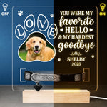 Custom Photo  Loved Beyond Words - Memorial Personalized Custom Pet Loss Memorial Light - Sympathy Gift For Dog Lovers, Pet Owners