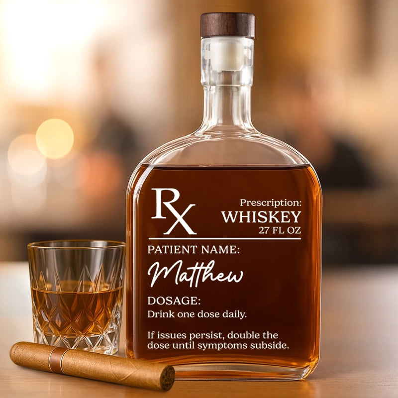 Refill As Often As Happiness Requires - Coworker Personalized Custom Whiskey Bottle - Gift For Coworkers, Work Friends, Colleagues, Family Members