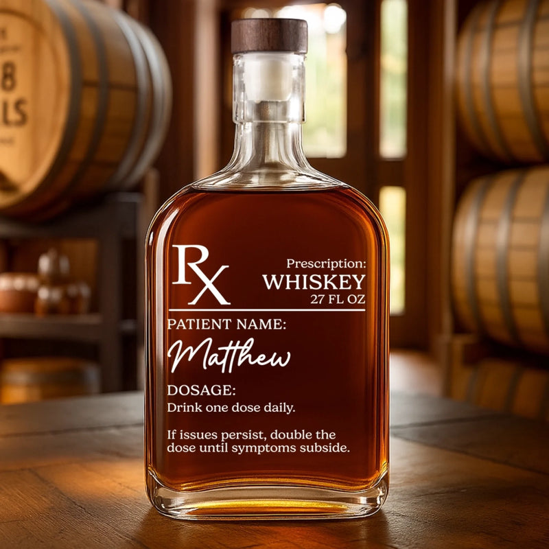 Refill As Often As Happiness Requires - Coworker Personalized Custom Whiskey Bottle - Gift For Coworkers, Work Friends, Colleagues, Family Members