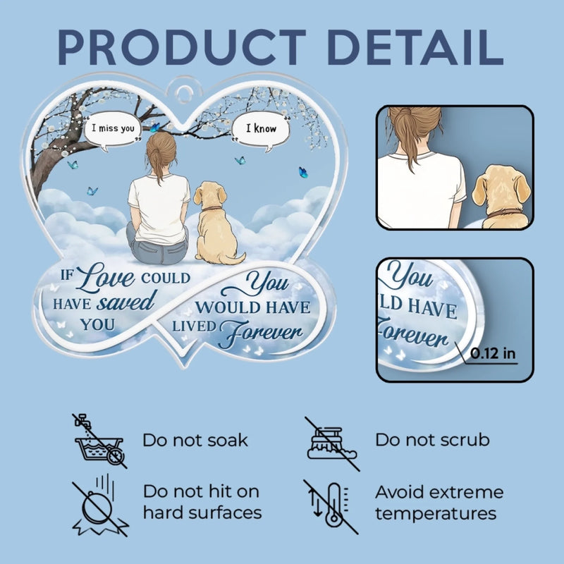 My Angel In Fur - Memorial Car Ornament - Sympathy Gift For Pet Owners, Pet Lovers
