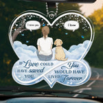 My Angel In Fur - Memorial Car Ornament - Sympathy Gift For Dog Lovers