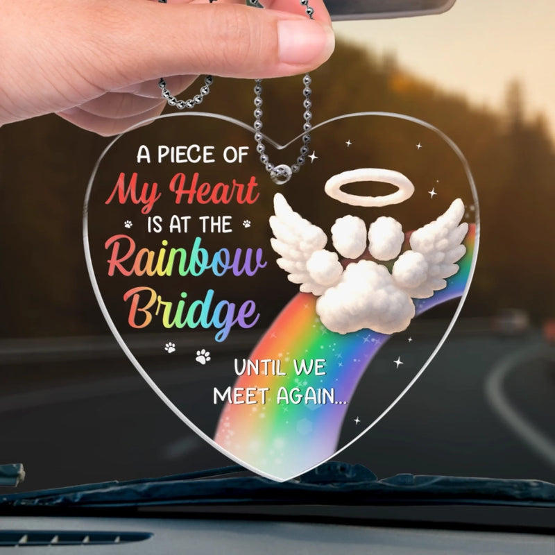 Until The Next Cuddle, Run Free - Memorial Car Ornament - Sympathy Gift For Pet Owners, Pet Lovers