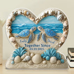 Forever My Favorite Shellmate - Couple Personalized Custom Acrylic Plaque Custom Shape - Gift For Husband Wife, Anniversary