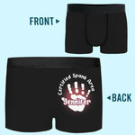 Officially Claimed By My Queen - Couple Personalized Custom Boxer Briefs, Men's Boxers - Gift For Husband Wife, Anniversary