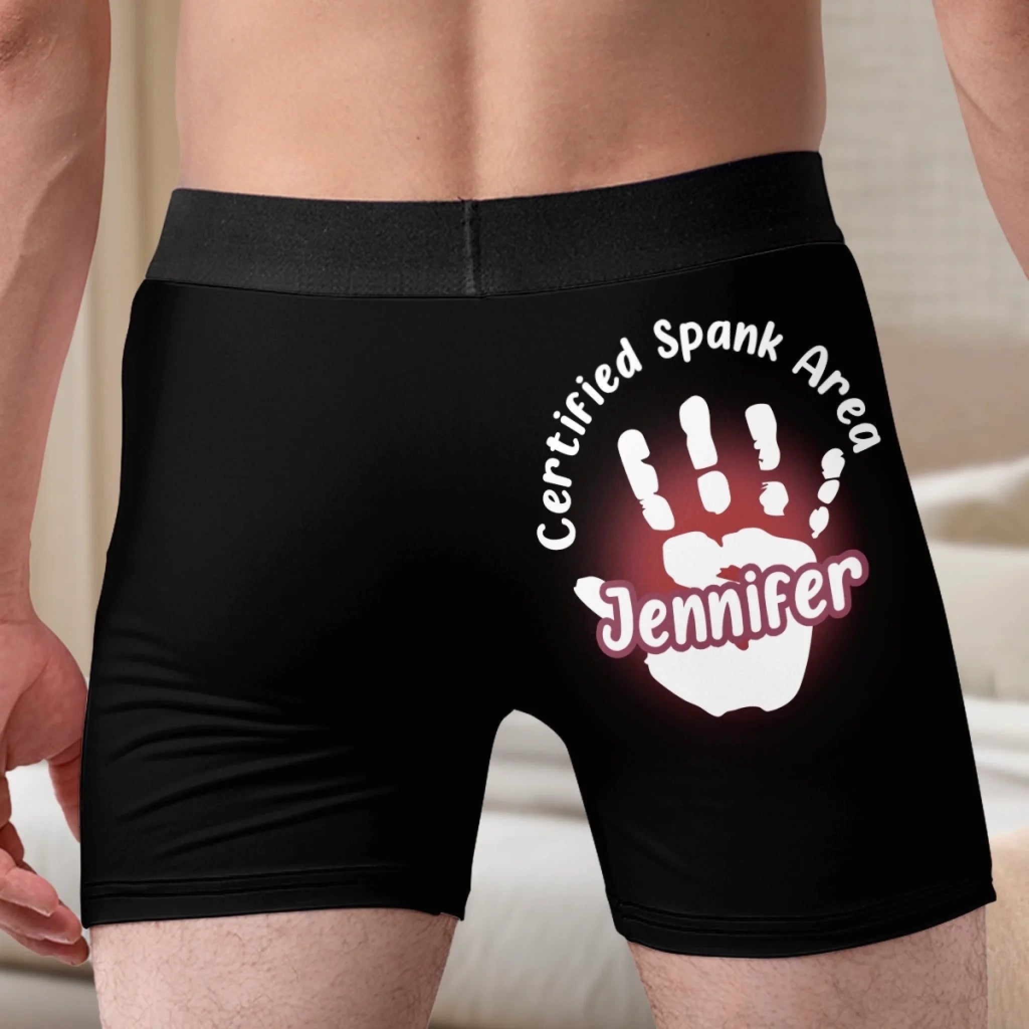 I Love, Personalised Men's Boxer Briefs, Valentines Gift, Gift For Him, Husband, Boyfriend