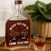 Our Calls Are Always Happy Hour - Bestie Personalized Custom Whiskey Bottle - Gift For Best Friends, BFF, Sisters