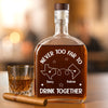 Our Calls Are Always Happy Hour - Bestie Personalized Custom Whiskey Bottle - Gift For Best Friends, BFF, Sisters