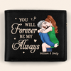 Better With You - Couple Personalized Custom Double-Sided Printed Leather Wallet - Gift For Husband Wife, Anniversary