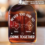 Our Calls Are Always Happy Hour - Bestie Personalized Custom Whiskey Bottle - Gift For Best Friends, BFF, Sisters