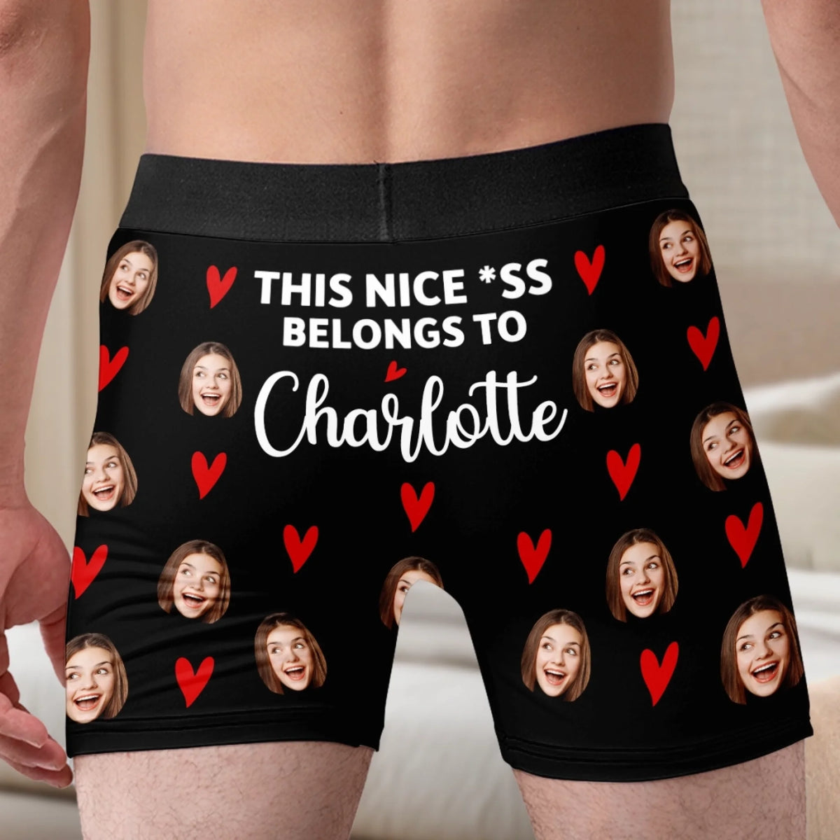 Custom Photo Reserved For My Babe Only - Couple Personalized Custom Bo