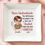Chapter Closed, Legend Unlocked - Coworker Personalized Custom Jewelry Dish - Appreciation, Retirement Gift For Coworkers, Work Friends, Colleagues