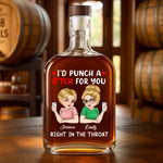 Partners In Crime - Bestie Personalized Custom Whiskey Bottle - Gift For Best Friends, BFF, Sisters