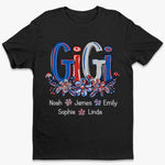 Proud Gigi Vibes - Family Personalized Custom Unisex T-shirt, Premium T-shirt, Hoodie - 4th Of July, Gift For Grandma, Mom