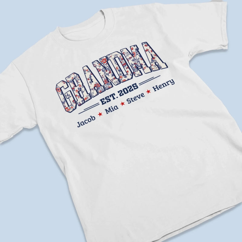 Best Nana Ever - Family Personalized Custom Unisex T-shirt, Premium T-shirt, Hoodie - 4th Of July, Gift For Mom, Grandma