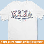 Best Nana Ever - Family Personalized Custom Unisex T-shirt, Premium T-shirt, Hoodie - 4th Of July, Gift For Grandma