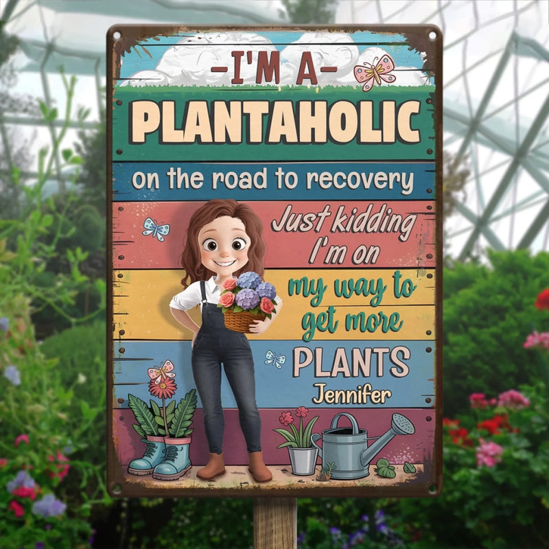 Planting Is Healing - Family Personalized Custom Home Decor Metal Sign - Gift For Yourself, Best Friends, Siblings, Family Members, Gardening Lovers