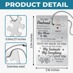 Home Is Wherever I’m With You - Couple Personalized Custom Metal Wallet Card With Charm - Gift For Husband Wife, Anniversary