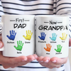 From Dad To Grandpa - Family Personalized Custom 3D Inflated Effect Printed Mug - Father's Day, Gift For Dad, Grandpa