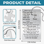Love That Fits Perfectly - Couple Personalized Custom Metal Wallet Card With Charm - Gift For Husband Wife, Anniversary