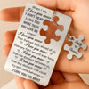 Love That Fits Perfectly - Couple Personalized Custom Metal Wallet Card With Charm - Gift For Husband Wife, Anniversary