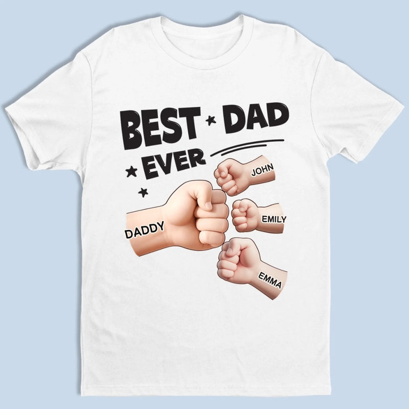 Best Dad In The Galaxy - Family Personalized Custom Unisex T-shirt, Premium T-shirt, Hoodie -  Father's Day, Gift For Dad, Grandpa