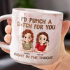 Marble Mug - Personalized Best Friend Birthday Gifts For Women - Savage Besties Club, Gifts For Best Friend Woman, Sisters, BFF