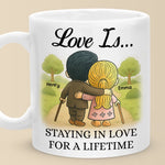 Mug - Personalized Anniversary Wedding Gifts For Husband, Wife, Couple - Growing Old Together, Couple Birthday Gifts for Him And Her