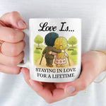 Mug - Personalized Anniversary Wedding Gifts For Husband, Wife, Couple - Growing Old Together, Couple Birthday Gifts for Him And Her